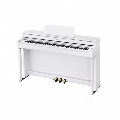 Casio APS200WE Slim Body 88-Key Weighted Digital Cabinet Piano - White