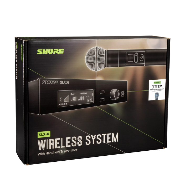 Shure SLXD24/B87A Wireless Microphone System - J52 Band