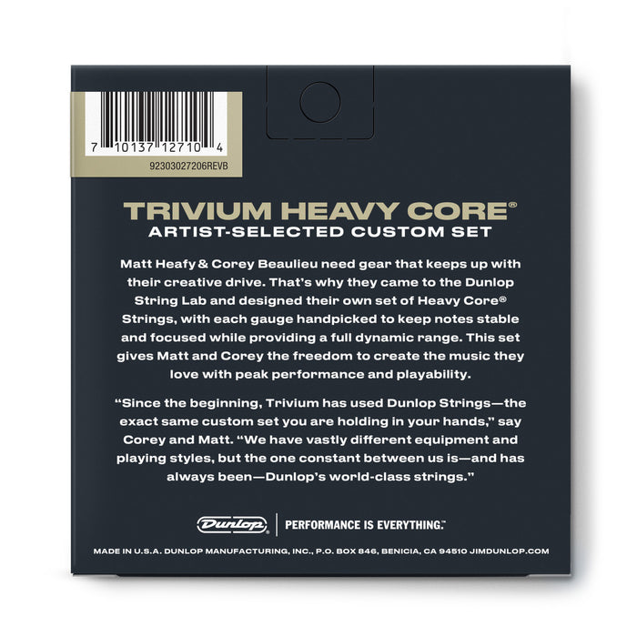 Dunlop TVMN1052 Heavy Core Trivium Electric Guitar Strings - .010-.052