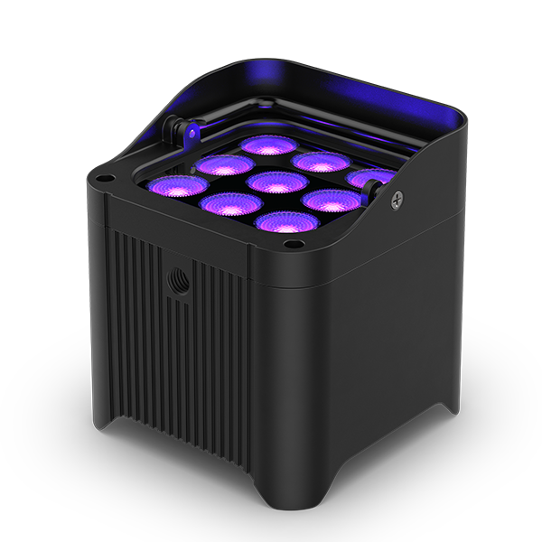 Chauvet DJ Freedom Par H9 IP X4 Battery-Powered IP54 RGBAW+UV LED PAR Kit with Bag Remote and Multi-Charger 4-Pack