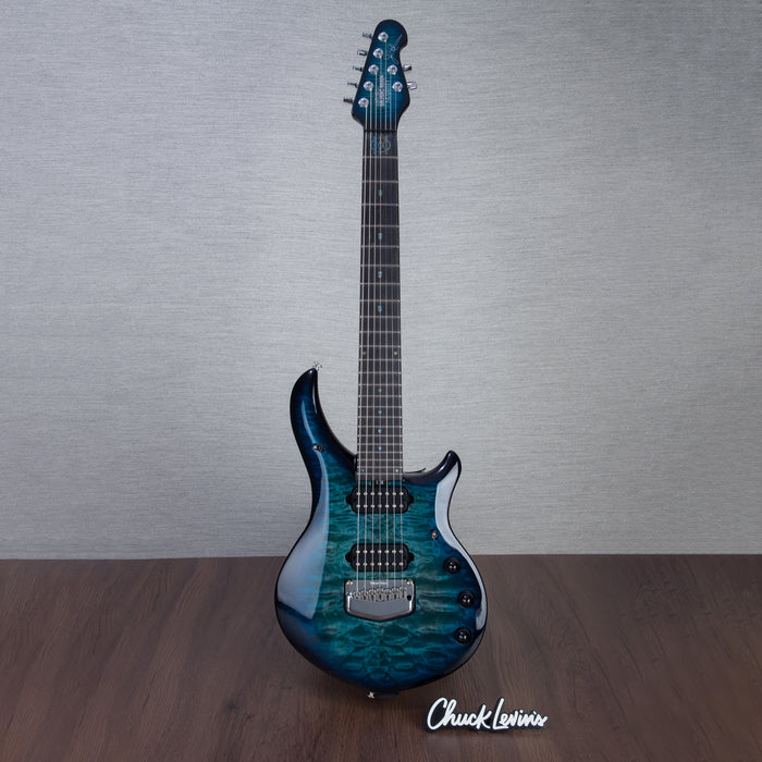 Music Man John Petrucci Signature Majesty 7-String Electric Guitar - Quilt Maple, Hydrospace