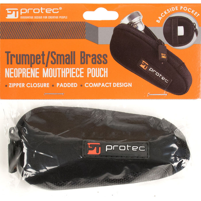 Protec Neoprene Single Trumpet Mouthpiece Pouch - Black