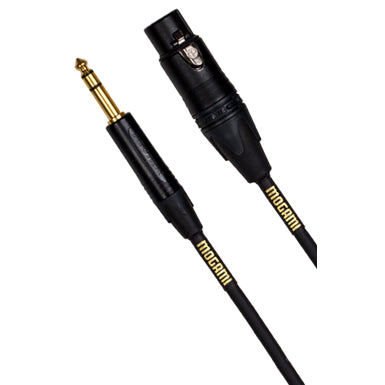 Mogami Gold TRS-XLRF-10 Balanced 1/4-Inch TRS Male to XLR Female Patch Cable - 10-Foot