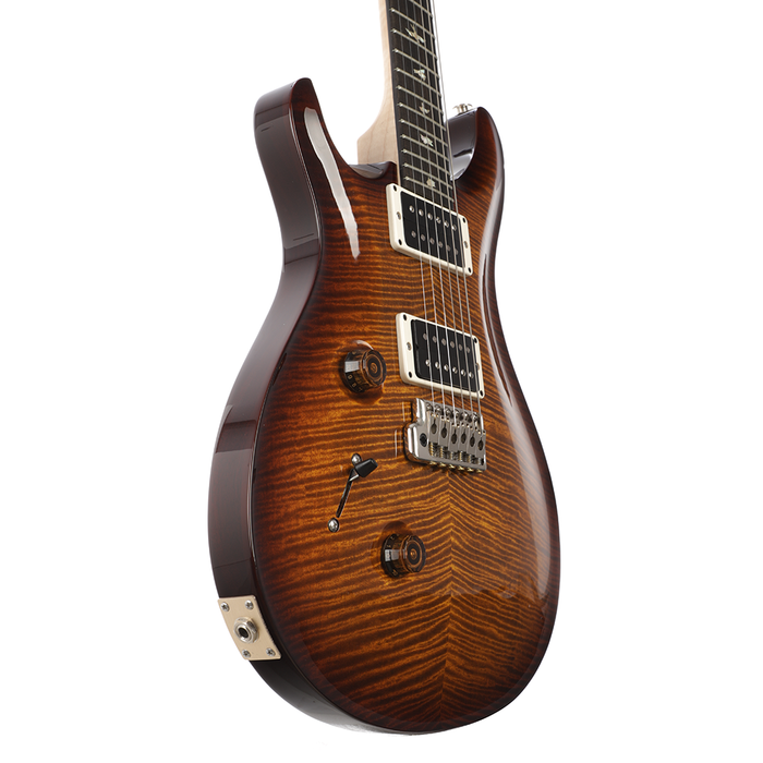 PRS Custom 24 Left-Hand Electric Guitar - Black Gold Burst, 10 Top