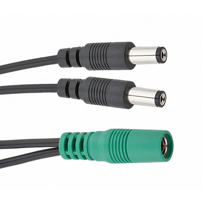 Voodoo Lab 2.1mm Current Doubler Adapter Cable - Dual Straight to Straight - 4 inch - Preorder