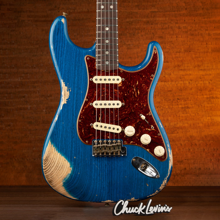 Fender Custom Shop 1969 Stratocaster Heavy Relic - Sapphire Blue Transparent - CHUCKSCLUSIVE - #R117107