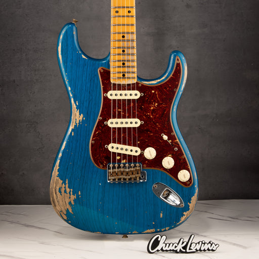 Fender Custom Shop 1956 Stratocaster Heavy Relic - Sapphire Blue Transparent - CHUCKSCLUSIVE - #R120151