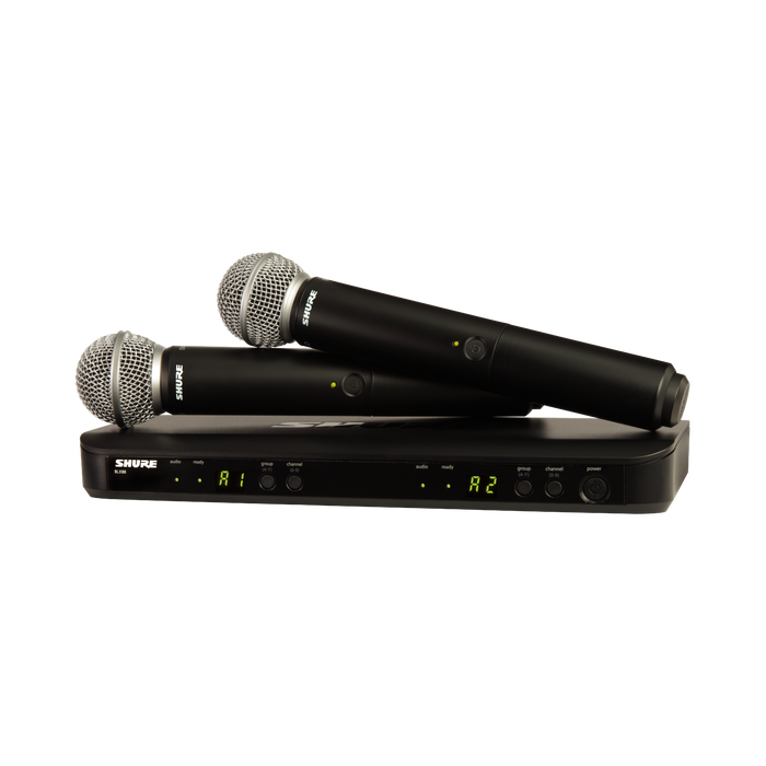 Shure BLX288/SM58 Wireless Dual Vocal System with SM58 - H11 Band