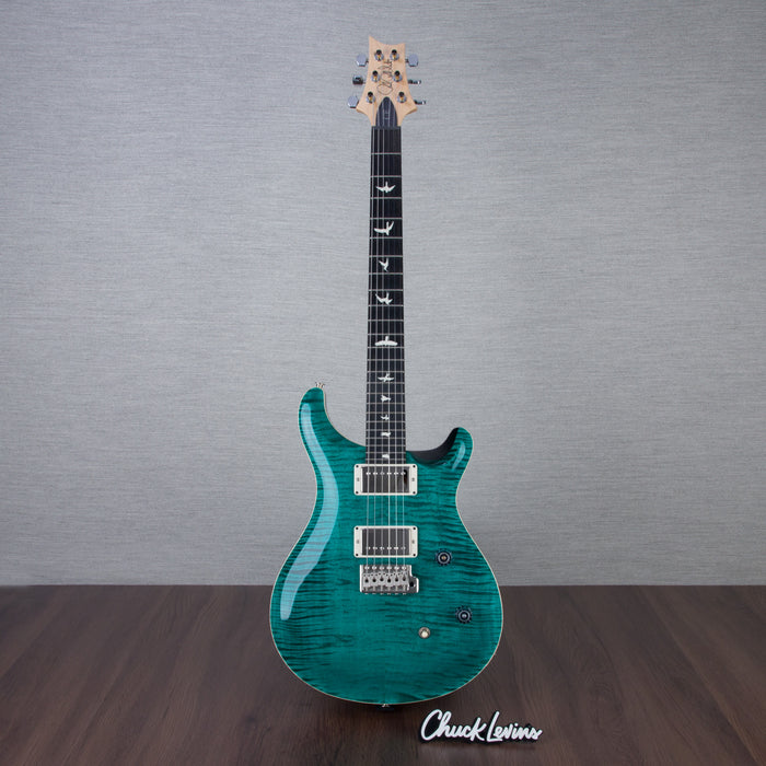 PRS CE24 Flame Maple Electric Guitar, Ebony Fingerboard - Turquoise - CHUCKSCLUSIVE - #230365603